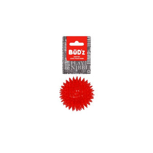 Bud'z Jouet pour chien - Balle à pointes - Rouge