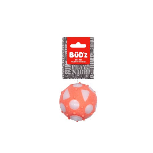 Bud'z Jouet pour chien - Balle pleine - Grande - Corail