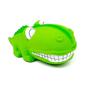 Bud'z Jouet en latex avec "Squeaker" - Alligator à gros museau - Vert
