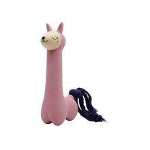 Charger l&#39;image dans la galerie, Bud&#39;z Jouet en latex avec &quot;Squeaker&quot; - Lama - Rose à queue mauve
