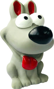 Bud'z Jouet en latex avec "Squeaker" - Mini chien - Gris