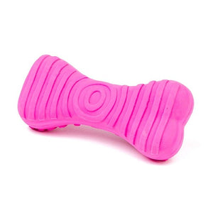 Bud'z Jouet en latex avec "Squeaker" - Os - Rose