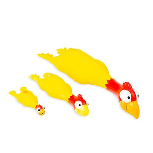 Bud'z Jouet en latex avec "Squeaker" - Poulet - Jaune
