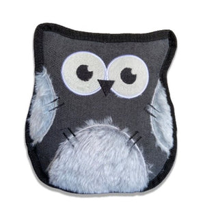 Bud'z Jouet en peluche Patchs - Hibou - Gris