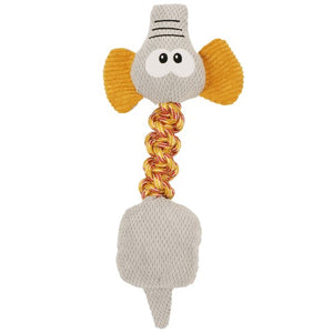 Bud'z Jouet en peluche avec corde - Éléphant - Gris poussière