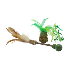 Load image into Gallery viewer, Bud'z Jouet pour chat - Duo Matatabi - Bâtonnet &amp; ananas festif avec herbe à chat compressée
