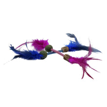 Load image into Gallery viewer, Bud'z Jouet pour chat - Duo Matatabi - Bâtonnet avec herbe à chat compressée - Bleu et rose

