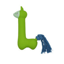 Charger l&#39;image dans la galerie, Bud&#39;z Jouet en latex avec &quot;Squeaker&quot; - Lama - Vert à queue bleue
