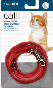 Câble d’attache en nylon Catit, rouge