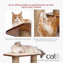 Charger l&#39;image dans la galerie, Meuble Catit Vesper Base Géante, noyer, 89 x 64 x 133 cm
