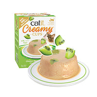 Charger l&#39;image dans la galerie, Mousse Catit Creamy Cups, Poulet avec kiwi, 4 x 25 g
