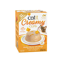 Load image into Gallery viewer, Mousse Catit Creamy Cups, Poulet avec mangue, 4 x 25 g
