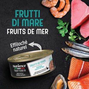 Conserve pour chat Nutrience Trattoria 70 gr - Effiloché aux fruits de mer