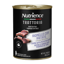 Charger l&#39;image dans la galerie, Conserve pour chien Nutrience Trattoria 400 gr - Pâté à l&#39;agneau avec pommes de terre
