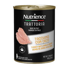 Charger l&#39;image dans la galerie, Conserve pour chien Nutrience Trattoria 400 gr - Pâté à la dinde avec orge
