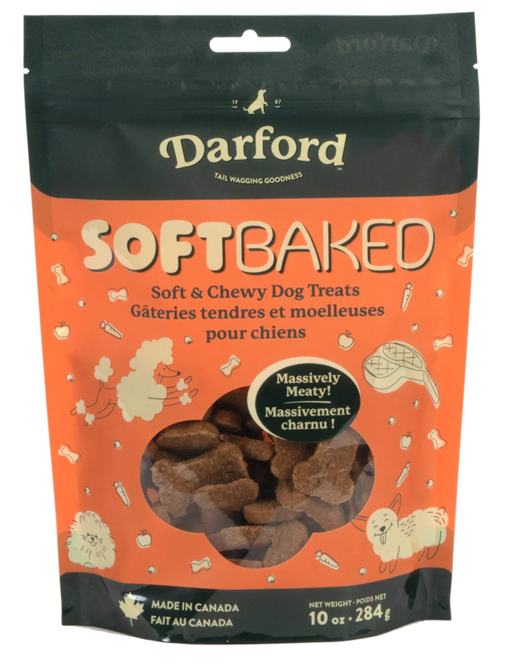Darford Soft Bites Gâteries tendres et moelleuses pour chien - Riche en viande - Bœuf