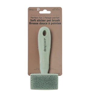 Dexypaws Brosse démêlante douce à pointes de plastique (Slicker)