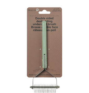 Dexypaws Brosse métallique double face - Râteau pour sous-poil