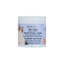 Load image into Gallery viewer, Dexypaws Lingettes doigt pour chat - Soins Dentaires - Sans parfum - Paquet de 100

