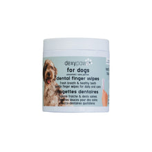 Load image into Gallery viewer, Dexypaws Lingettes doigt pour chien - Soins Dentaires - Sans parfum - Paquet de 100

