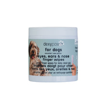 Charger l&#39;image dans la galerie, Dexypaws Lingettes doigt pour chien - Soins des yeux, oreilles &amp; nez - Sans parfum
