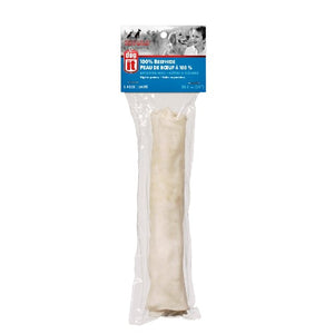 Bâton Dogit en peau de bœuf naturelle, 25 cm (10 po), 150 g (5,3 oz), paquet de 1
