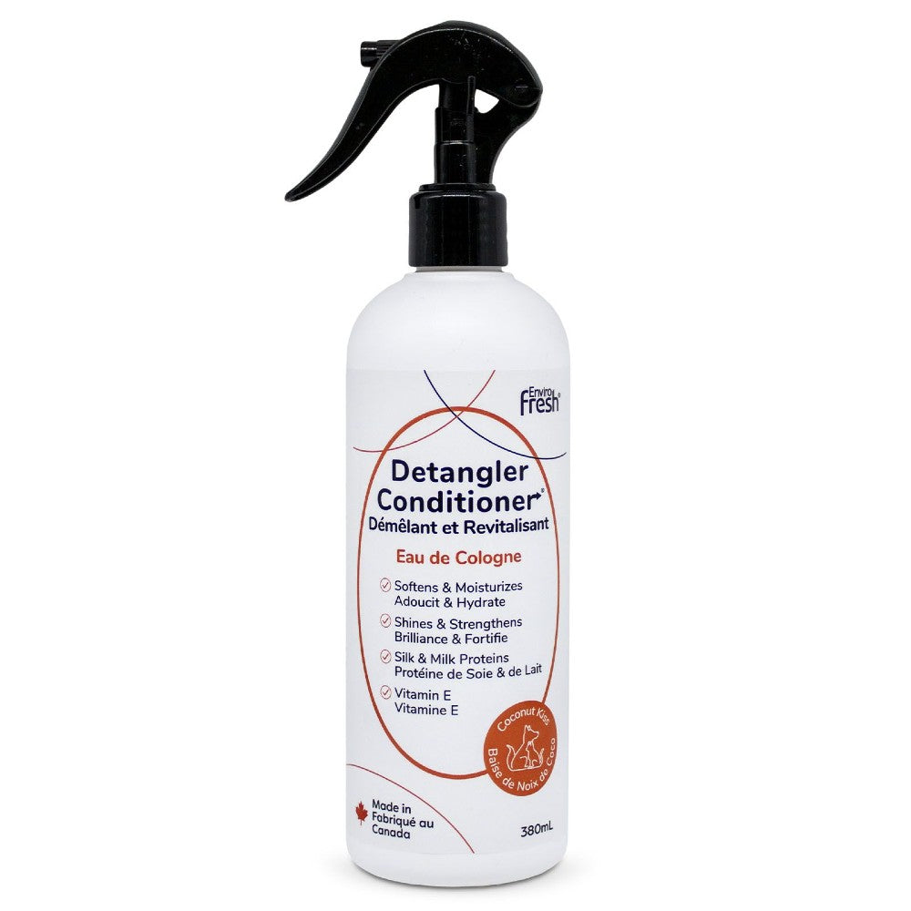 Envirofresh Après-shampoing pour chien - Démêlant - Baiser à la noix de coco 380 ml