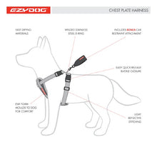 Charger l&#39;image dans la galerie, Ezydog Harnais &quot;Chest Plate&quot;, Mauve
