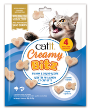 Load image into Gallery viewer, GÂTERIES CATIT CREAMY BITZ  Saumon et crevette
