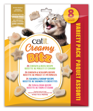 Load image into Gallery viewer, GÂTERIES CATIT CREAMY BITZ  Paquet de 8 assorti
