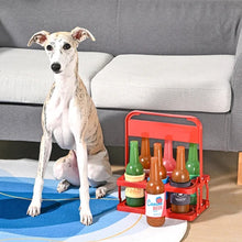 Load image into Gallery viewer, Hugsmart "Boozy Tailz" Jouet en caoutchouc &amp; tissu craquant pour chien - Heinecanine
