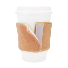 Charger l'image dans la galerie, Hugsmart "Heure du Café" Jouet en caoutchouc &amp; tissu craquant pour chien - Café Starpaws
