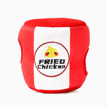 Load image into Gallery viewer, Hugsmart Jouet en peluche pour chien - Cache-cache - Seau de poulet frit
