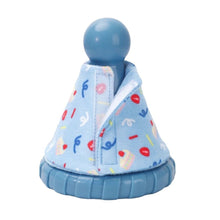 Load image into Gallery viewer, Hugsmart "Yappy Birthday" Jouet en caoutchouc &amp; tissu craquant pour chien - Chapeau - Bleu
