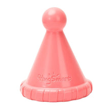 Load image into Gallery viewer, Hugsmart "Yappy Birthday" Jouet en caoutchouc &amp; tissu craquant pour chien - Chapeau - Rose
