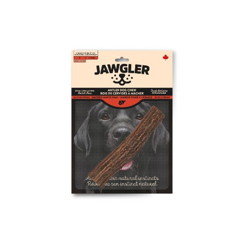 Jawgler Bois de cervidés à mâcher - Entier - Jambon fumé à l'érable