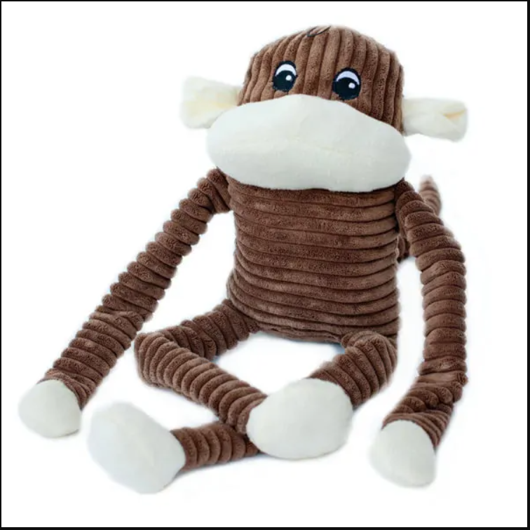 Jouet pour chien peluche Zippy Paws, singe moyen