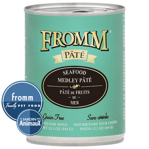 Conserve pour chien FROMM - Caisse de 12- PÂTÉ DE FRUITS DE MER Sans grains