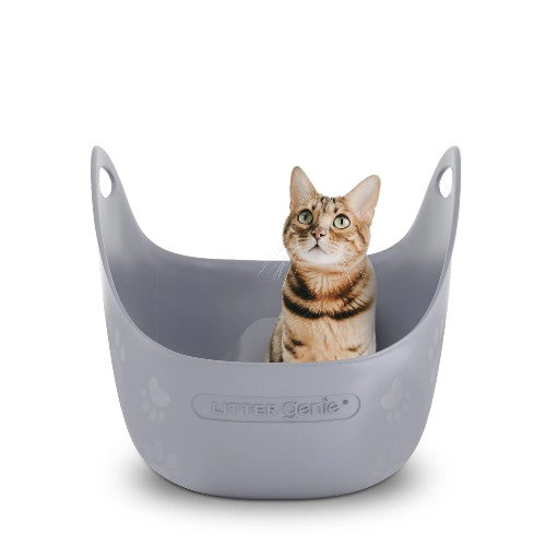 Litter Genie Bac à litière avec pelle - Gris
