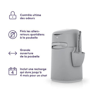 Litter Genie Poubelle à litière pour chat Easy Roll