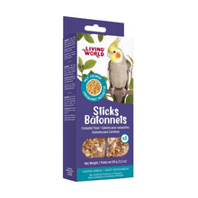 Load image into Gallery viewer, Living World Gâteries pour calopsittes - Bâtonnets aux noix - Paquet de 2 - 90 gr
