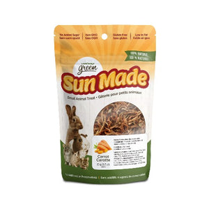 Gâteries Sun Made Living World Green pour petits animaux - Carotte