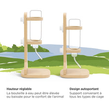 Load image into Gallery viewer, Living World Support en bois SPLASH  pour bouteille à eau - 14 x 12 x 28 cm
