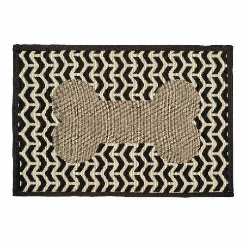 Loving Pets Bella - Tapis avec motif d'os brun