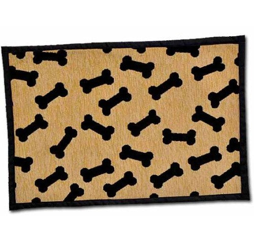 Loving Pets Bella - Tapis avec motif d'os dansants beige