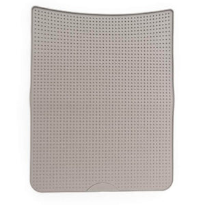 Messy Cats Tapis de litière en silicone, Gris