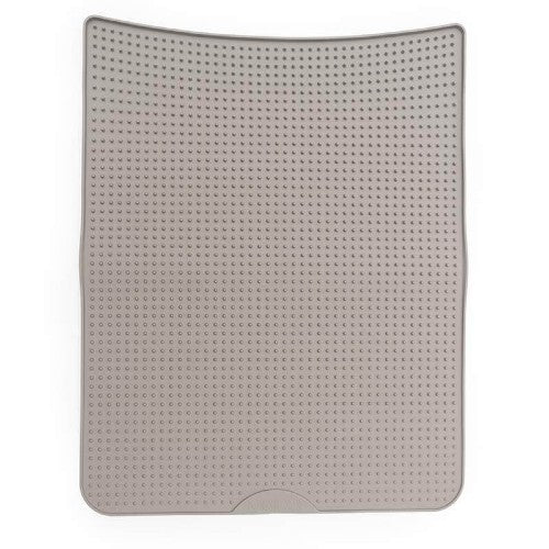 Messy Cats Tapis de litière en silicone, Gris