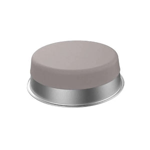 Messy Mutts Bol en inox épais avec base en silicone amovible antidérapante, Grise