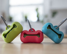 Charger l&#39;image dans la galerie, Messy Mutts Distributeur à sacs de ramassage en silicone, Gris
