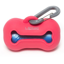 Charger l&#39;image dans la galerie, Messy Mutts Distributeur à sacs de ramassage en silicone, Rouge
